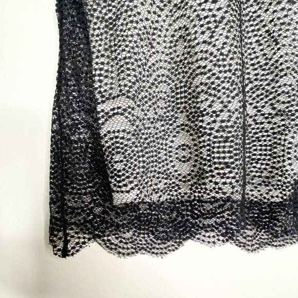NWT Chico's Lace Overlay Layla Tank Black White Size 3 Geometric Sleeveless XL - Picture 5 of 14